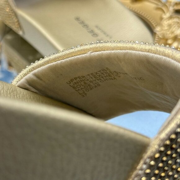 🆕 KURT GEIGER LONDON 🧿 NWOB Meena Eagle Gold Crystal Studded Slide, Sz US 7 - Picture 11 of 14